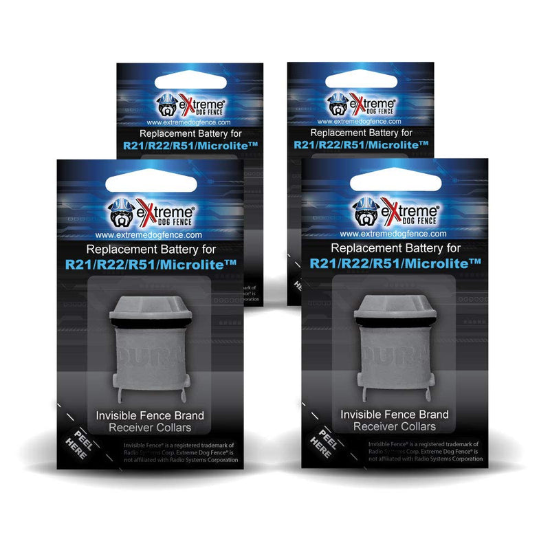 New and Improved! After Market Invisible Fence Brand Compatible Battery-R21/R22/R51/Microlite- Re-Designed Japanese Lithium-Ion Battery Cell 4 Pack - BeesActive Australia