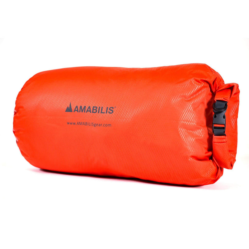 [AUSTRALIA] - Amabilis Waterproof Dry Bag Dry Sack with Roll Top Design 25L - 26" x 10", Tango Orange 