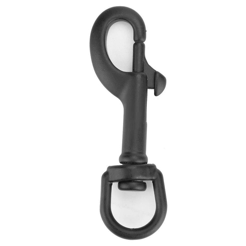 [AUSTRALIA] - Vbestlife Scuba Diving Clips, Stainless Steel Swivel Eye Snap Hook Dive Single Ended Swivel Eye Bolt Hook Buckle Dog Clip Gear Equipment for Underwater Scuba Diving Black - 75mm 