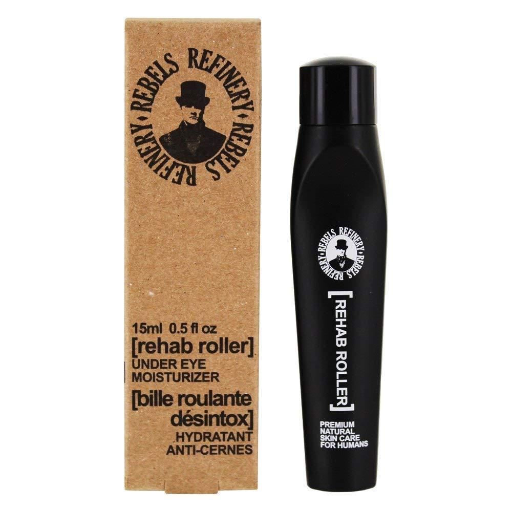 Rebels Refinery Rehab Roller Natural Under Eye Moisturizer – Reduces Bags Under Eyes, Dark Circles, Puffiness, Fine Lines and Wrinkles – Vitamin E Repairs Skin Damage – 0.5 Fl. Oz. - BeesActive Australia