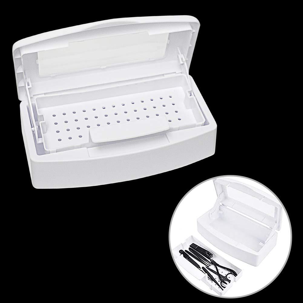 Vcedas Nail Art Tool Clean Tray Plastic Box Easy Cleaner For Cutter Manicure Tools Set - BeesActive Australia