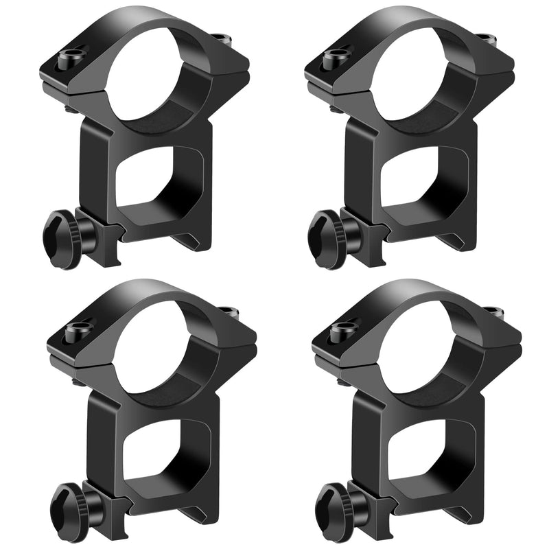 TACwolf Scope Rings, 4 Pack 1 Inch High Profile Scope Mounts for Picatinny Weaver Rail - BeesActive Australia