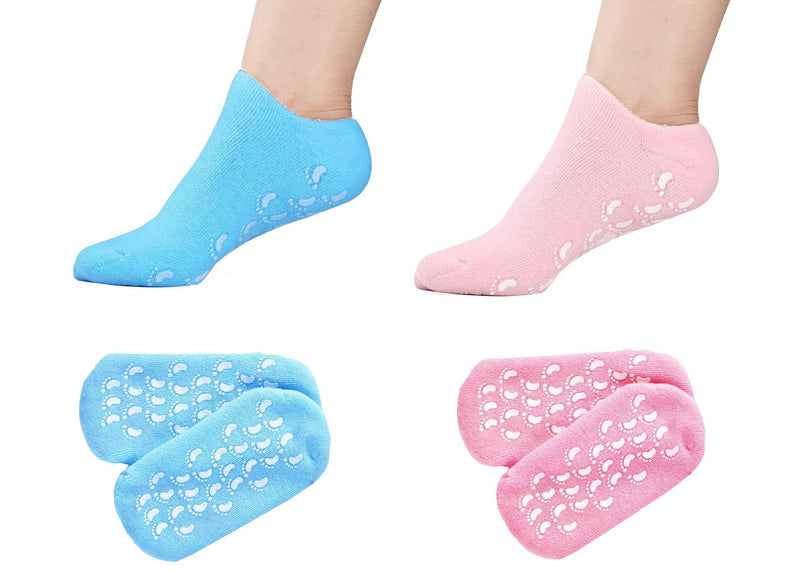 Moisturizing Gel Socks - Foot Moisturizing Socks for Dry Feet and Cracked Heel Spa Treatment, Relief Therapy Cracked Feet Repair with Moisturizer and Moisture Lotion Socks by INDIGO61 - BeesActive Australia