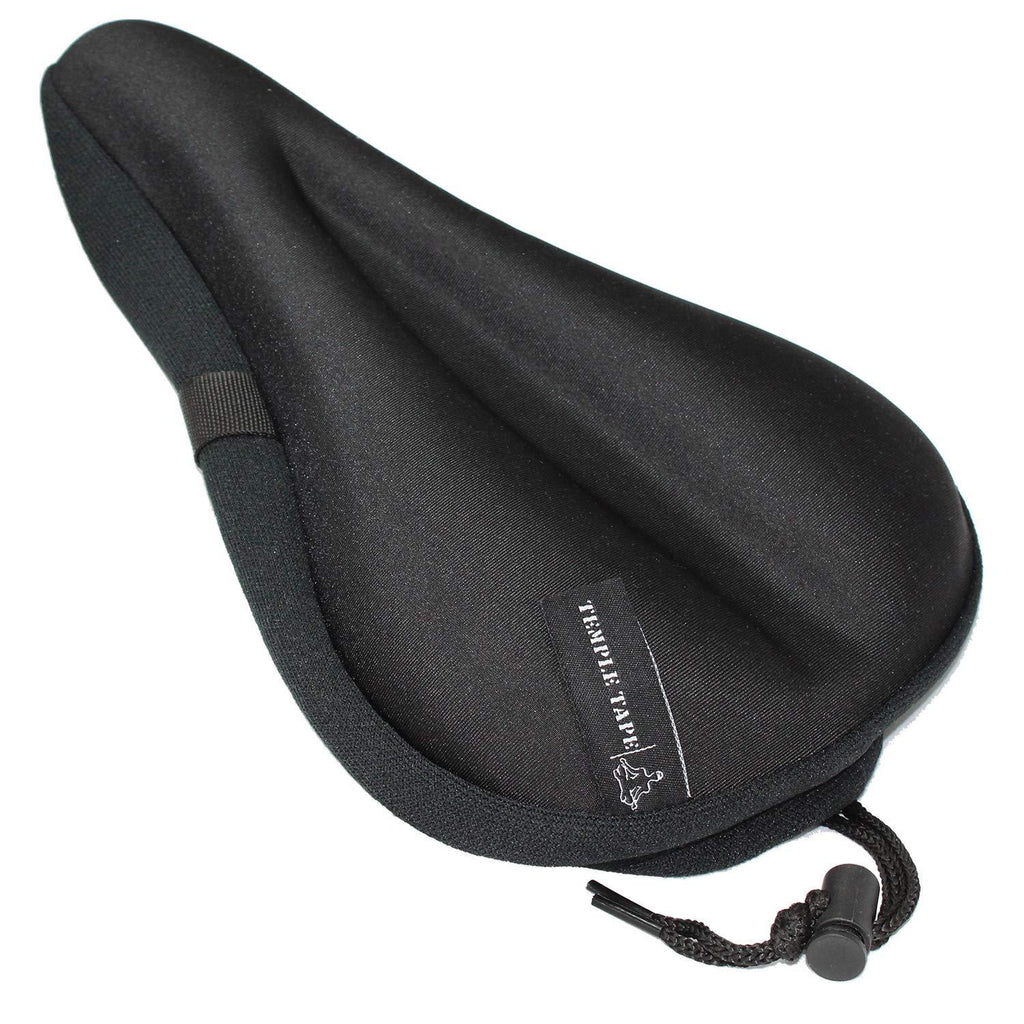 Temple Tape Ultra Gel Bike Seat Cushion - Extra Soft Bicycle Saddle Cover for Spin, Exercise Stationary Bikes and Outdoor Biking - Premium Accessories for Comfort While Cycling "Premium Elite Series" - BeesActive Australia