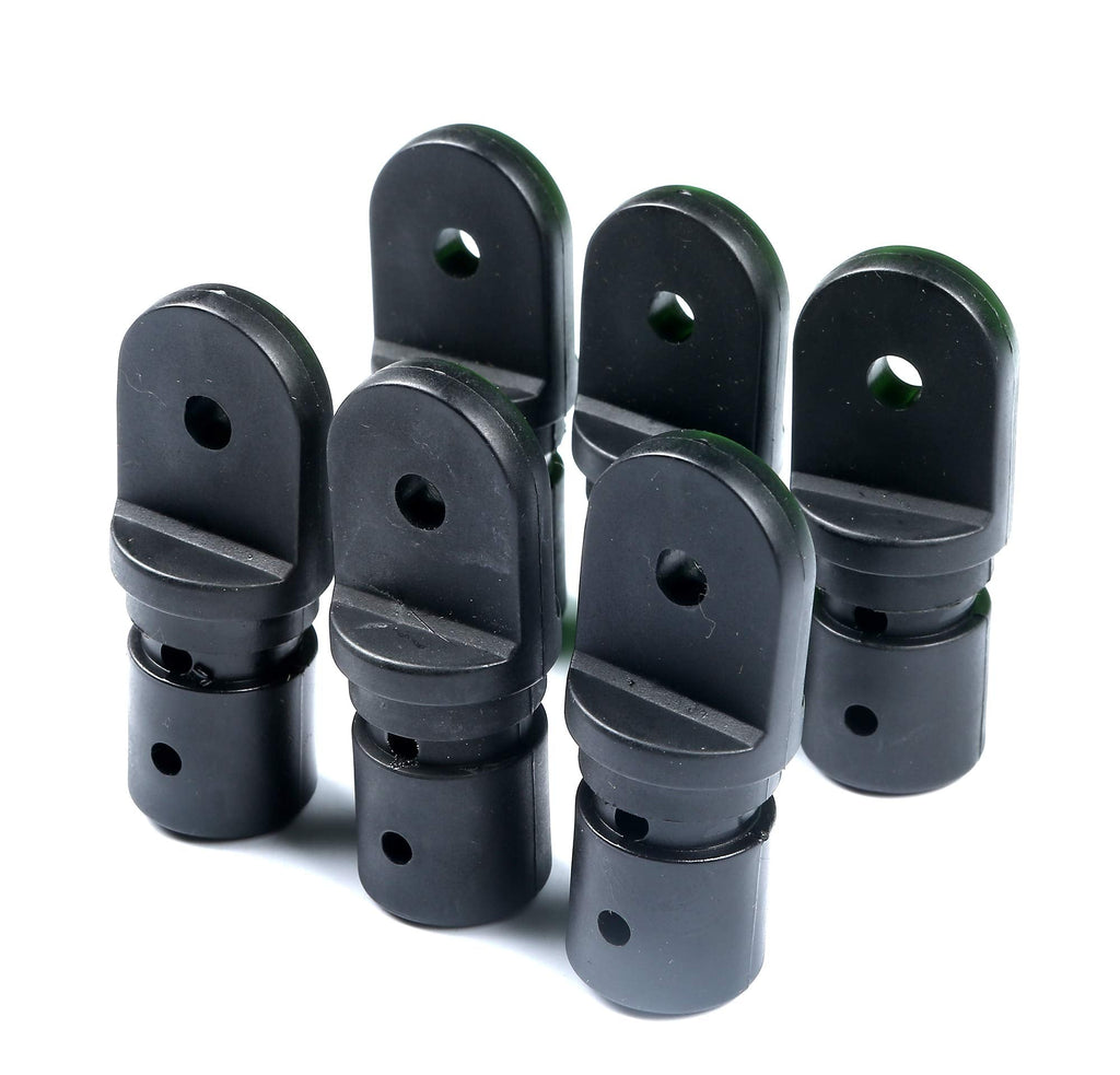 Thorn Boat Bimini Fittings Top Cover Cap Eye End Nylon Black Pack of 6 Black, 3/4 Inch (Internal Version for 1" Tube) - BeesActive Australia