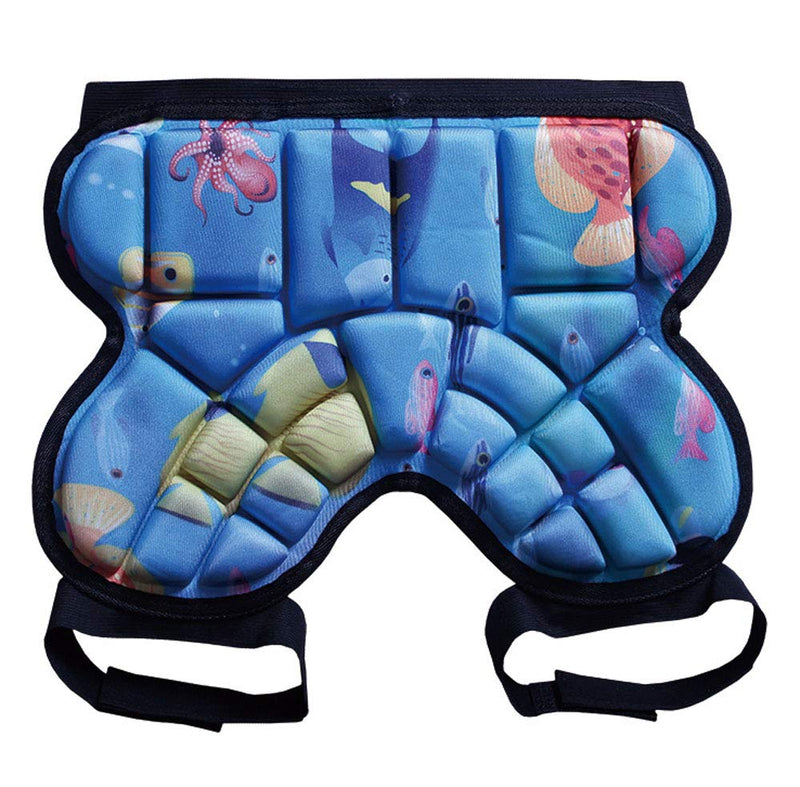 yingfeg bb Kids Hip Pad Butt Protective Gear Youth Padded Shorts for Ski Ice Skate Snowboard Hockey Soccer Blue - BeesActive Australia