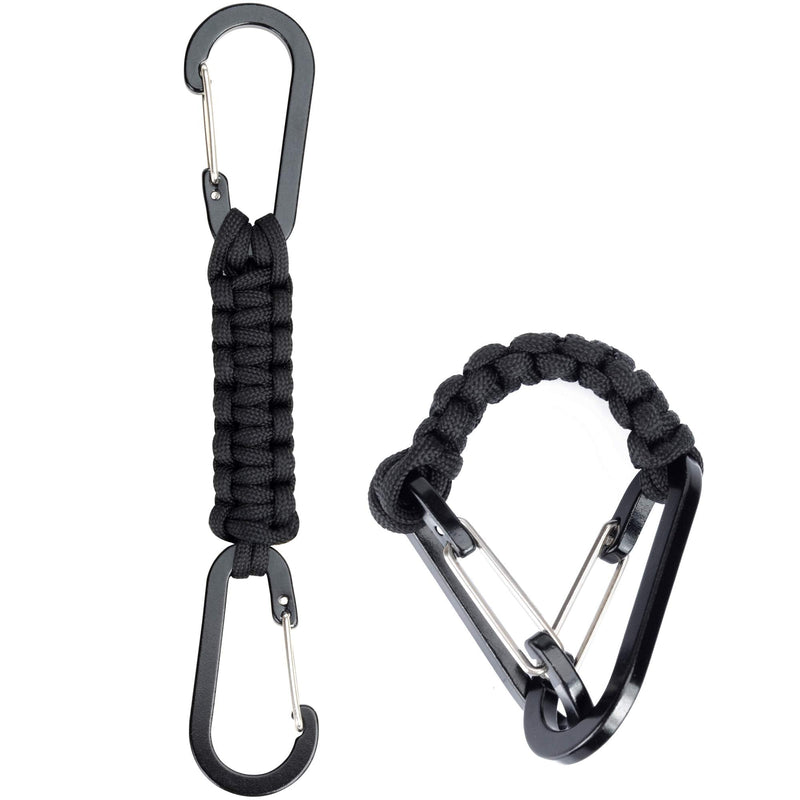 EOTW Paracord Keychain Clip Carabiner Paracord Lanyard for Keys Men Women 2Pack 2 Carabiner Hanger Hook - BeesActive Australia