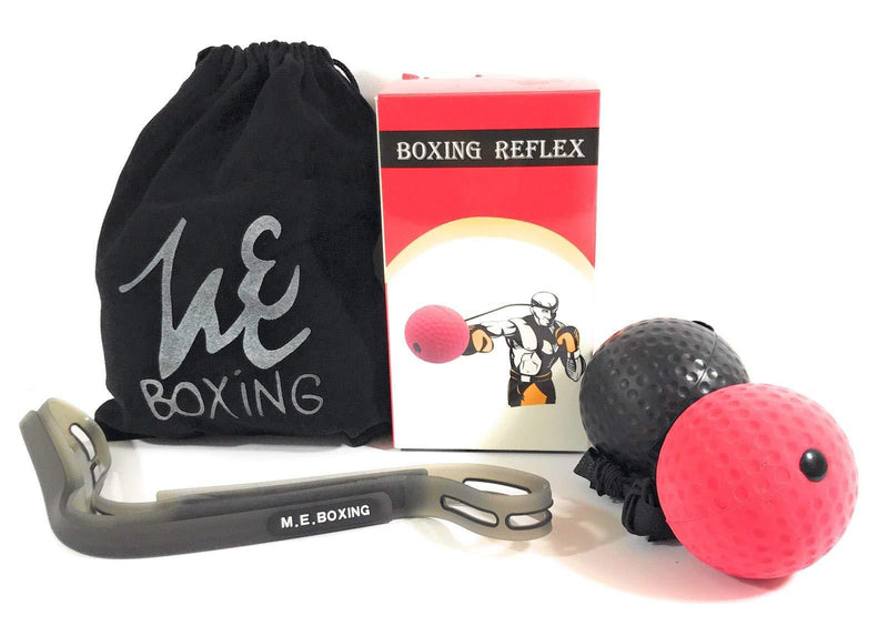 [AUSTRALIA] - M.E.Boxing Reflex Ball w/Headband, Improves Speed and Accuracy, Increases Hand-Eye Coordination, Reaction time, and Boxing Skills, Spreed Training Ball, Lightweight 2 Difficulty Levels 