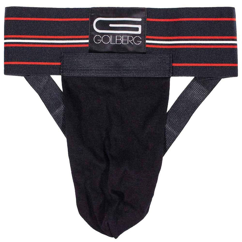 [AUSTRALIA] - GOLBERG G Jock Strap with Cup - Black and Gray Color Options - Size Options of X-Small, Small, Medium, Large and X-Large Medium / 32-38" Waist 