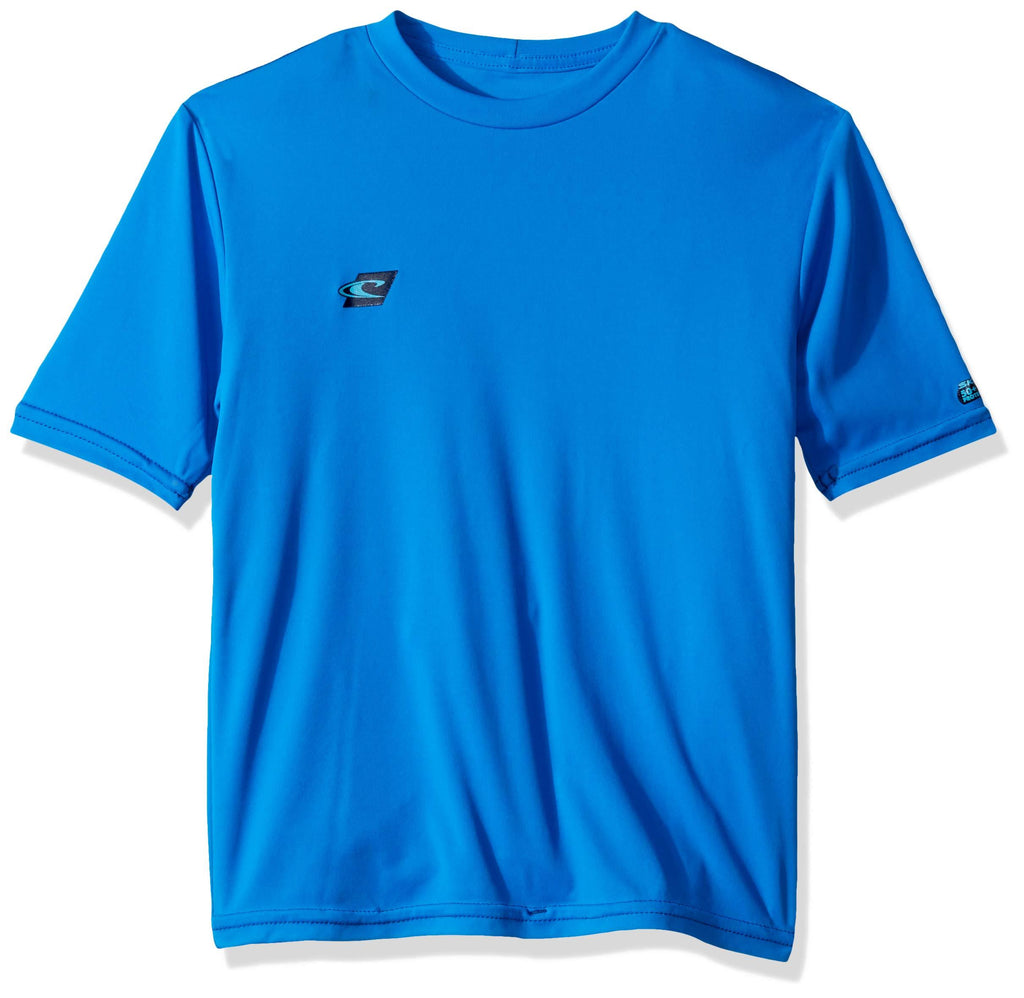 [AUSTRALIA] - O'Neill Wetsuits Kids' O'neill Youth Premium Skins UPF 50+ Short Sleeve Sun Shirt 8 Ocean 