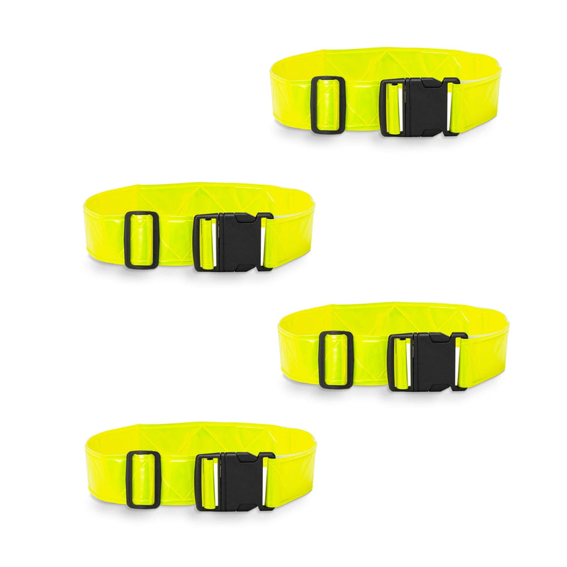 DASHGLOW - 2-4 Pack - Reflective Glow Belt Safety Gear, Pt Belt, for Running Cycling Walking Marathon Military 4 Pack - BeesActive Australia