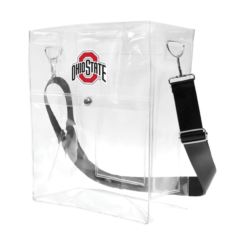 Littlearth NCAA Clear Ticket Satchel Indiana Hoosiers 12-inches by 10-inches by 5-inches - BeesActive Australia