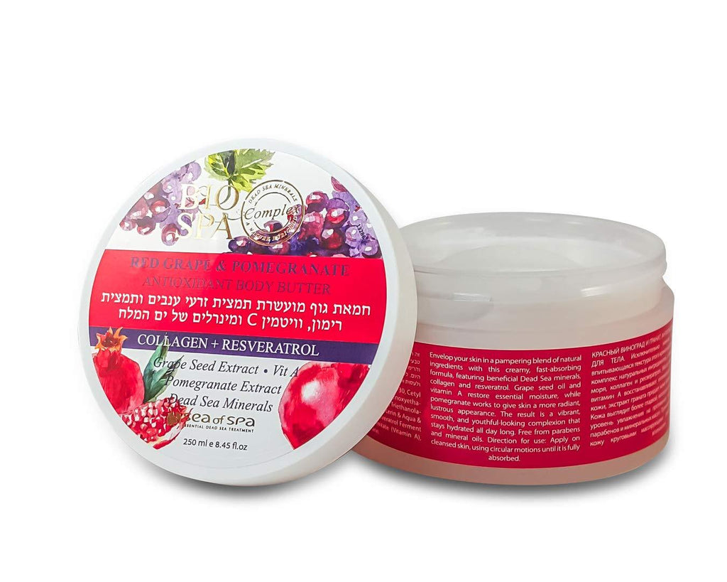 Bio Spa: Red Grape & Pomegranate ANTIOXIDANT BODY BUTTER 250 ml/8.45 fl.oz - BeesActive Australia