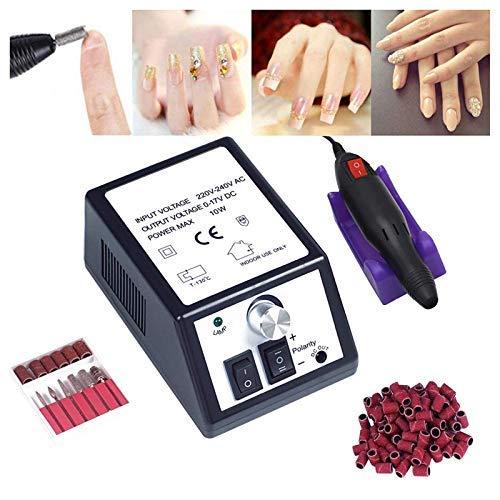 Portable Electric Nail Drill,Professional Nail Drill for Acrylic Nails,Nail File Manicure Pedicure Kit for Gel Nail,Nail Art Polisher with 50pcs Sanding Bands,Low Heat Low Noise Low Vibration - BeesActive Australia