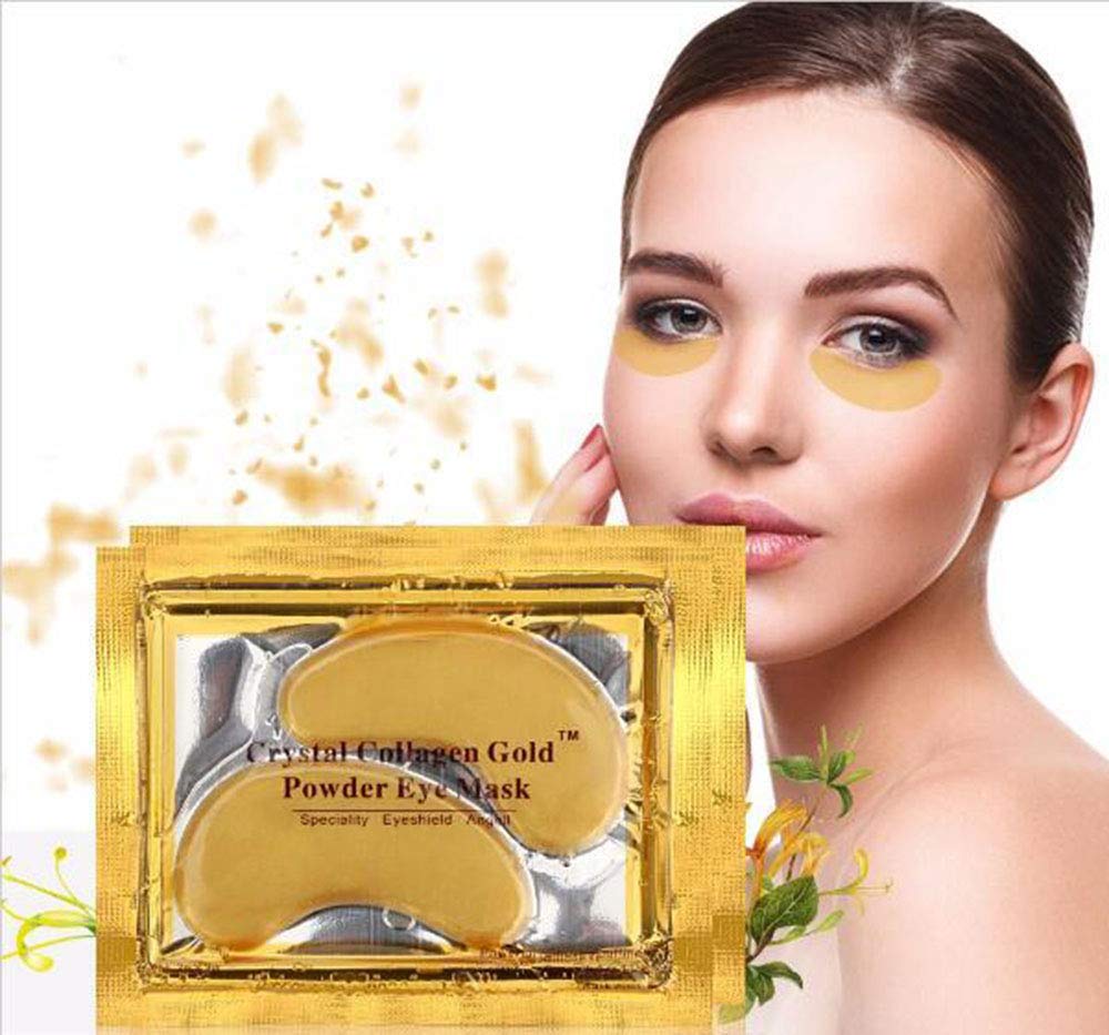 Anti Aging Crystal 24K Gold Powder Gel Collagen Eye Masks Sheet Patch VeniCare (20 Pairs) 20 Pairs - BeesActive Australia