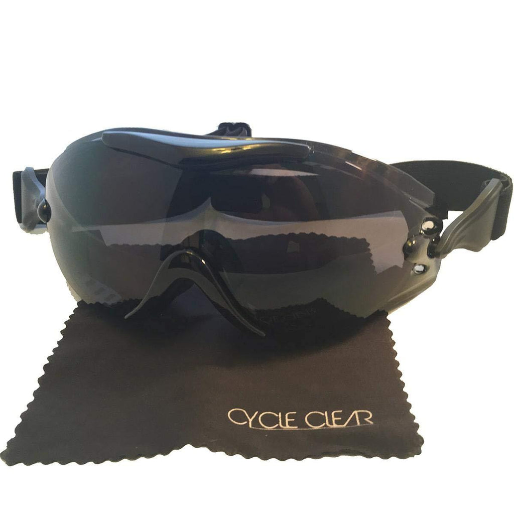 Cycle Clear ZL Series Over Glasses Goggles - Great For Small And Medium Sized Glasses Black - BeesActive Australia