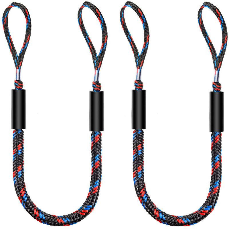 Botepon Boat Bungee Dock Lines, Mooring Lines, Boating Gifts for Men, Boat Accessories, Pontoon Accessories, Perfect for Bass Boat, Jet Ski (4 Feet) 4 feet stretches to 5 1/2 feet - BeesActive Australia