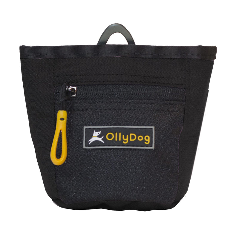 OllyDog Goodie Treat Bag, Dog Treat Pouch, Waist Belt Clip for Hands-Free Training, Magnetic Closure, Dog Training and Behavior Aids, Three Ways to Wear Raven - BeesActive Australia