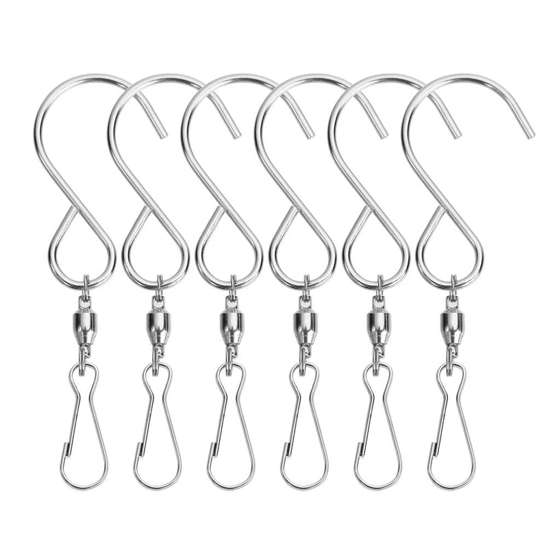 CCINEE Swivel Hooks Clips for Hanging Wind Spinners Wind Chimes Crystal Twisters Party Supply(6 Pack) - BeesActive Australia