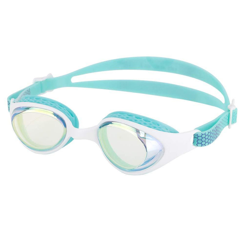 [AUSTRALIA] - LANE 4 iexcel Performance & Fitness Junior Swim Goggle - Hydrodynamic Design, Anti-Fog UV Protection for Adults Men Women VX-961 (Clear Gold/GRE, -4.0) 