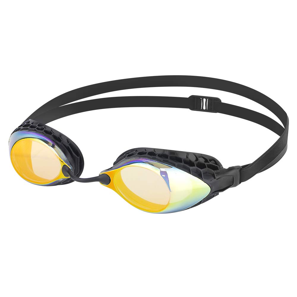 LANE4 icompy Performance & Fitness Swim Goggle - Hydrodynamic Design, Anti-Fog UV Protection for Adults Men Women VC-953 Black - BeesActive Australia