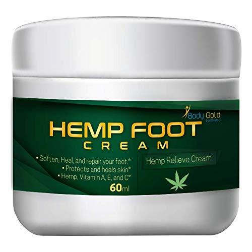 Hemp Foot Cream - Hemp Relieve Cream - Soften Heal, and repair your feet - Protects and Heals Skin - Hemp - Vitamin A, E, and C - - BeesActive Australia