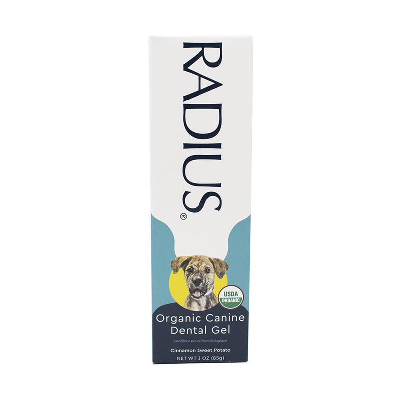RADIUS USDA Organic Canine Pet Toothpaste 3 oz Non Toxic Toothpaste for Dogs Designed to Clean Teeth and Help Prevent Tartar Remove Plaque Xylitol Free - Pack of 1 3 Ounce (Pack of 1) - BeesActive Australia