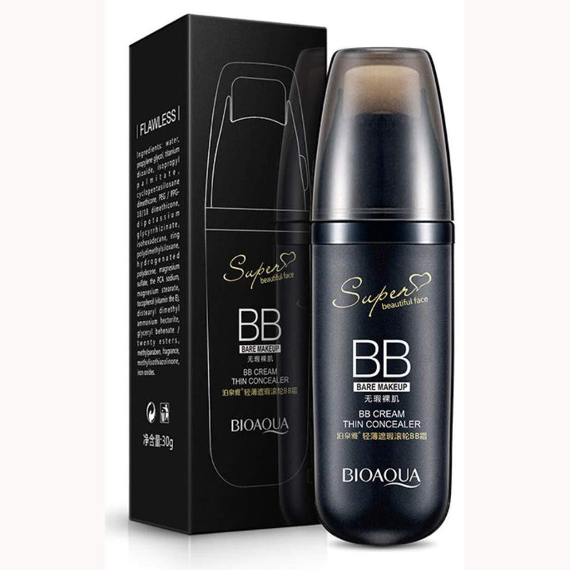 BIOAQUA BB Cream Thin Concealer Flawless Super Beautiful Face Bare Makeup Cover Pores Keep Your Skin Hydrated (#01 NATURAL COLOR) #01 NATURAL COLOR - BeesActive Australia