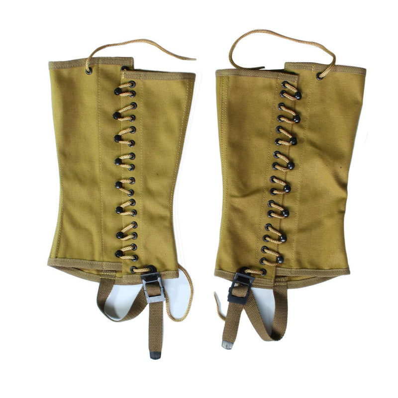 WWII U.S. Soldier WW2 US Leggings Grey Gaiters Puttee Canvas Material Reproduction - BeesActive Australia