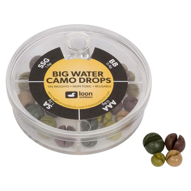 Loon Outdoors Camo Drops Split Shot | 4 Division - Big Water - BeesActive Australia