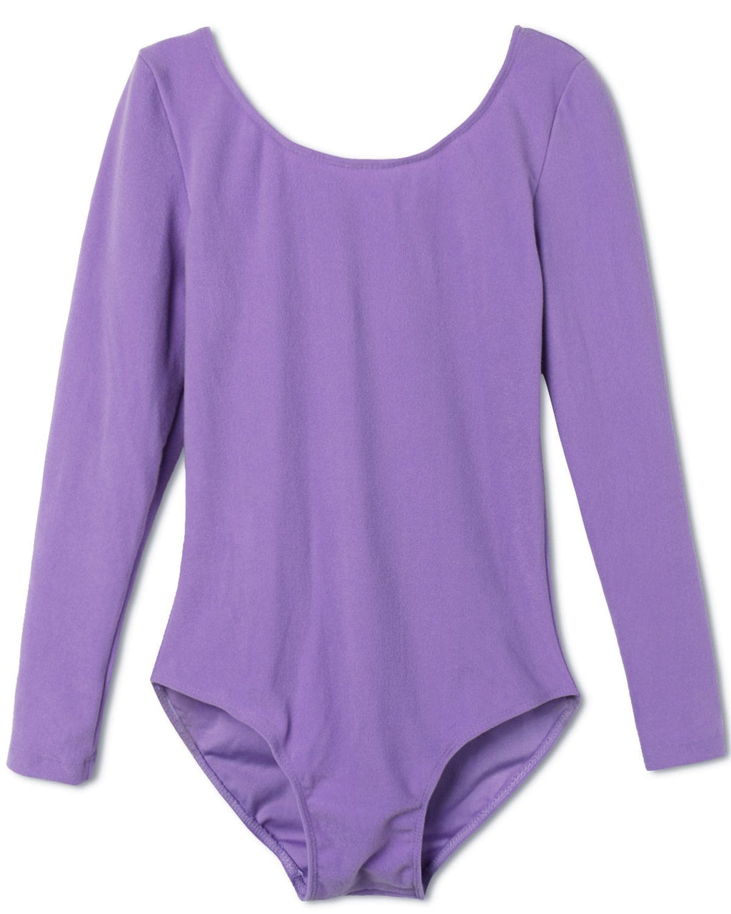 Freebily Kids Girls Short/Long Sleeves Basic Ballroom Gymnastics Active Leotard Ballet Dance wear Athletic Tank Tops Lavender (Long Sleeve) 12 - BeesActive Australia