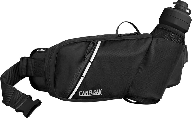 CamelBak Podium Flow Bike Hydration Belt - Easy Access Bottle Pocket - Podium Dirt Series Bottle - Adjustable Waist Buckle - Secure Zipper Pocket - Riding Belt - 21 Ounce Black - BeesActive Australia