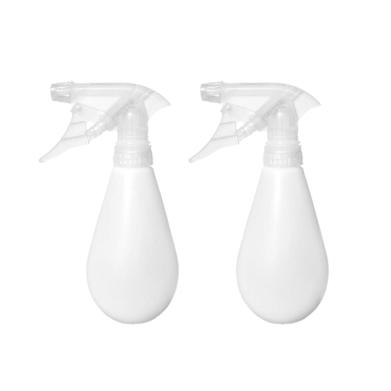 2 Empty Spray Bottles - Hair Plants Pet Puppy Dog Cat Kitten Training Sanitizing Cleaning Solutions Small White Clear Colorless Squirt Bottle Powerful Jet Stream or Fine Mist 12 Ounce - BeesActive Australia