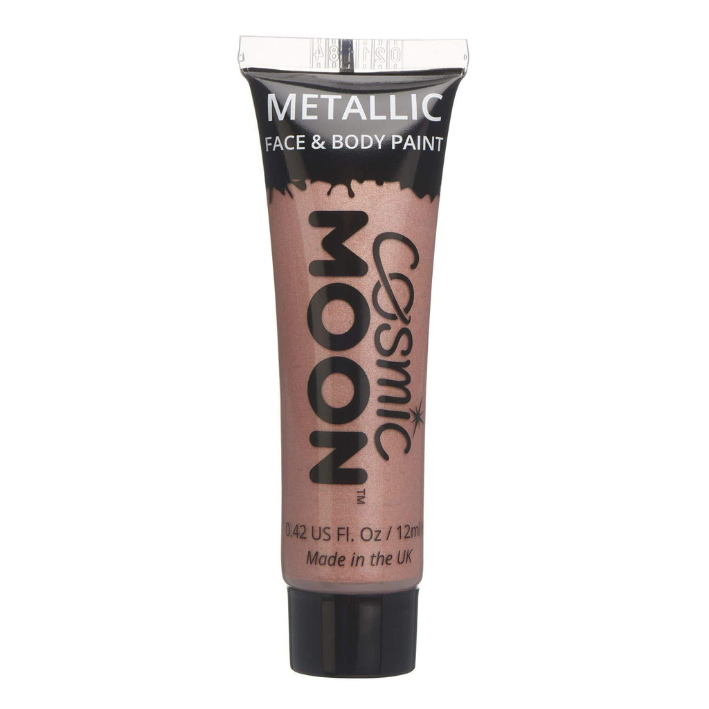 Cosmic Moon - Metallic Face Paint makeup for the Face & Body - 0.40fl oz - Create mesmerising metallic face paint designs! - Rose Gold - BeesActive Australia