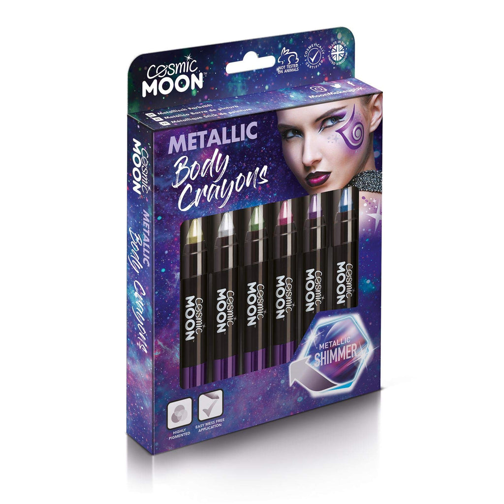 Cosmic Moon Metallic Body Crayons, Assorted, Boxset, 3.5g - BeesActive Australia