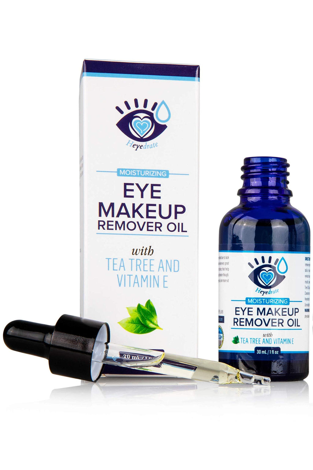 Gentle, Waterproof Eye Makeup Remover - Moisturizing and Organic with Vitamin E and Tea Tree Oil to Support Dry, Itchy Eyelids and Irritated Eyes (1-Pack) 1-Pack - BeesActive Australia