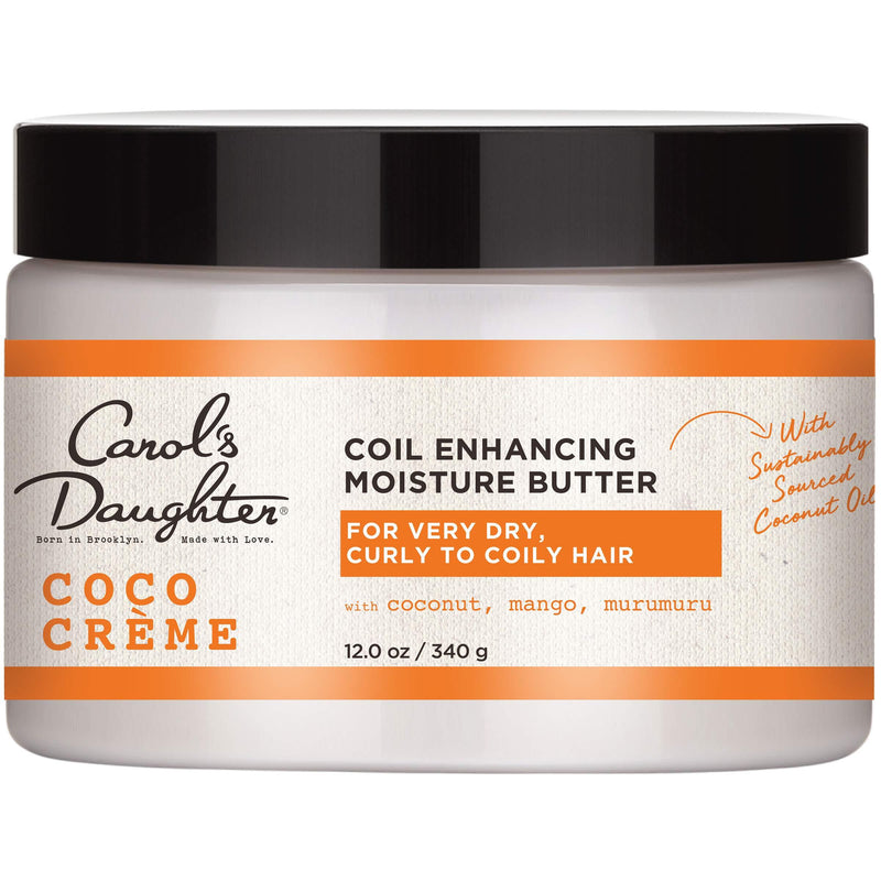 Curly Hair Products by Carol's Daughter, Coco Creme Coil Enhancing Moisture Butter For Very Dry Hair, with Coconut Oil and Mango Butter, Paraben Free and Silicone Free Butter for Curly Hair, 12 Ounce - BeesActive Australia