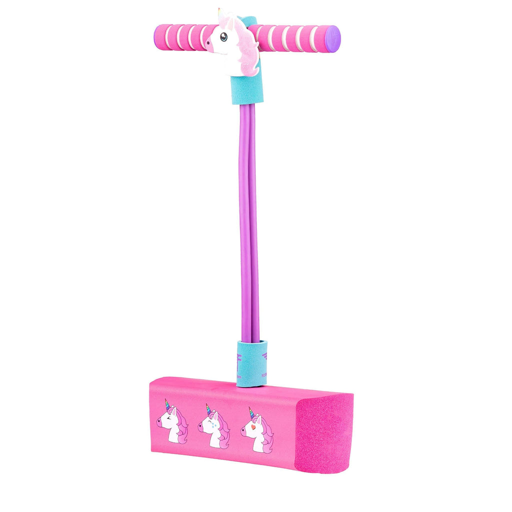 [AUSTRALIA] - Flybar My First Foam Pogo Jumper for Kids Fun and Safe Pogo Stick for Toddlers, Durable Foam and Bungee Jumper for Ages 3 and up, Supports up to 250lbs Unicorn 