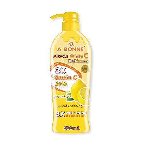 A Bonne Miracle White C Vitamin C and Honey Formula Milk Lotion 500ml - BeesActive Australia