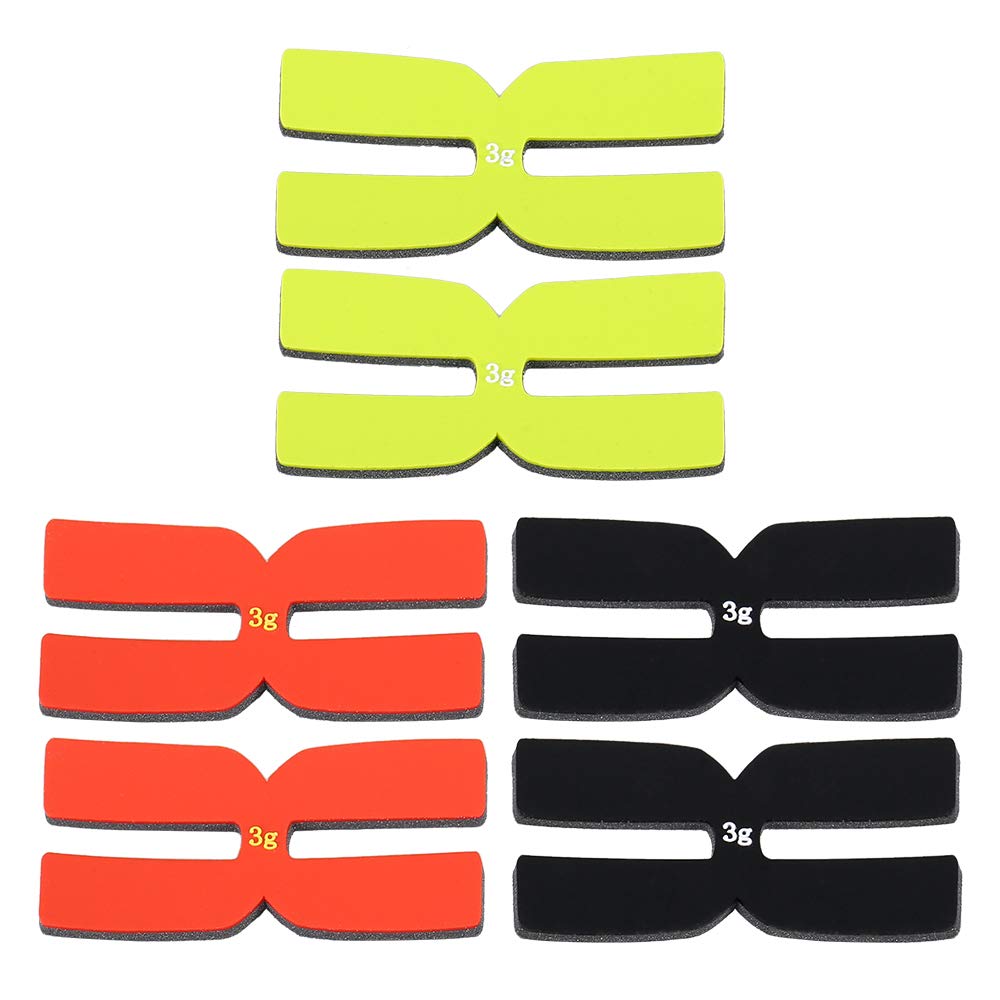 Lixada 6Pcs 3g Tennis Racket Weight Balance Strips Silicone Tennis Racquet Tapes - BeesActive Australia