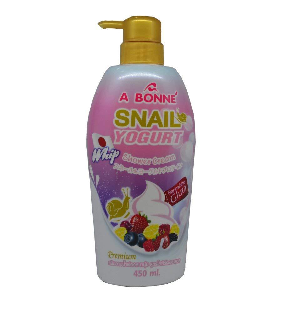 A Bonne Snail Yogurt Shower Nano Gluta White 450ml - BeesActive Australia