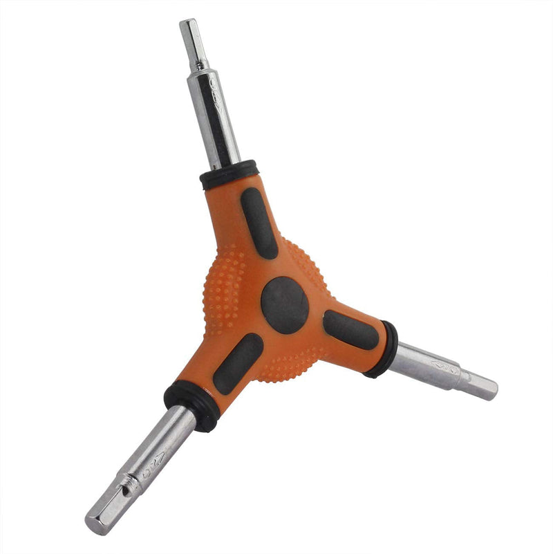 RuiLing 1-Pack Y Shape Bike Hex Wrench Bicycle Cycling Torque Spanner Internal Hex Key Combination Repair Tools 3 Way Allen Wrench 4mm 5mm 6mm - BeesActive Australia