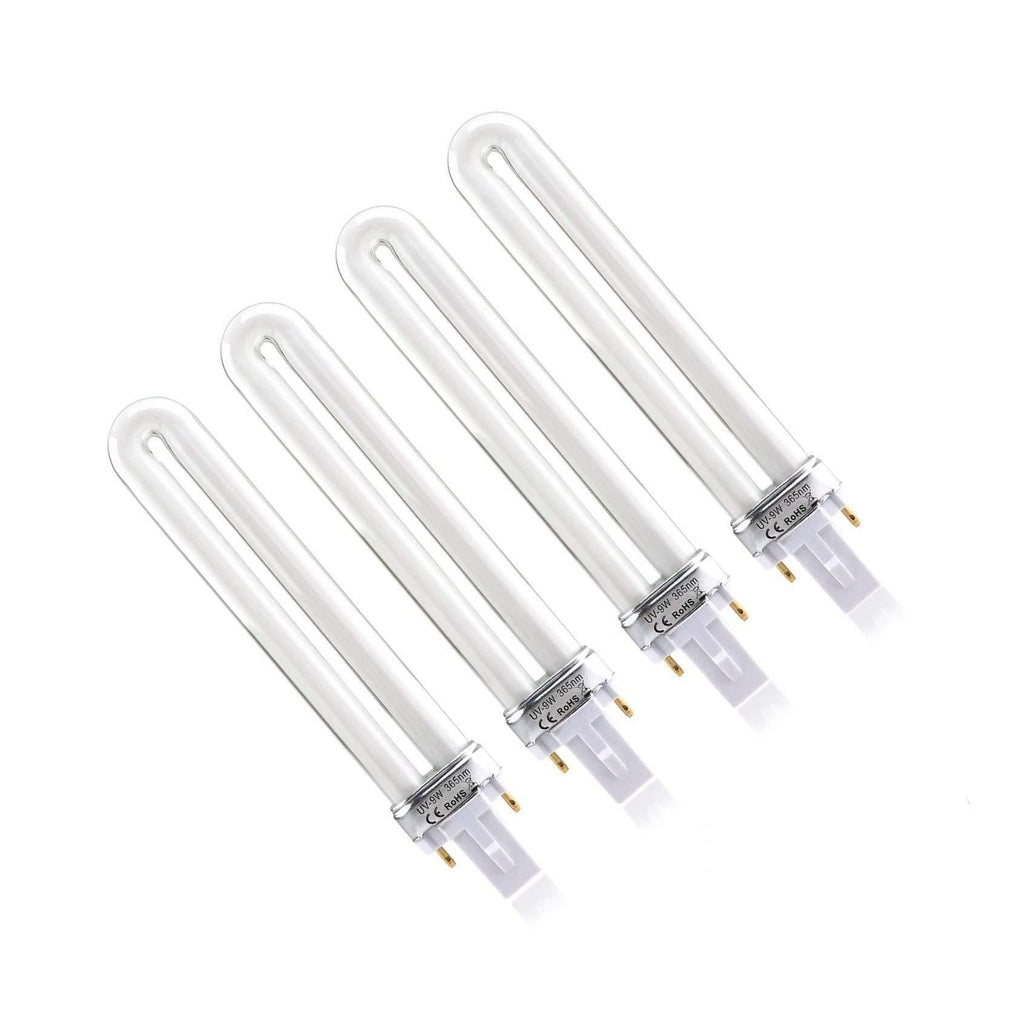 XICHEN 4 PCS/Set Light Bulbs Replacement 9W UV 365nm Lamp Bulb Tube for Nail Art Dryer UV Lamp Light - BeesActive Australia