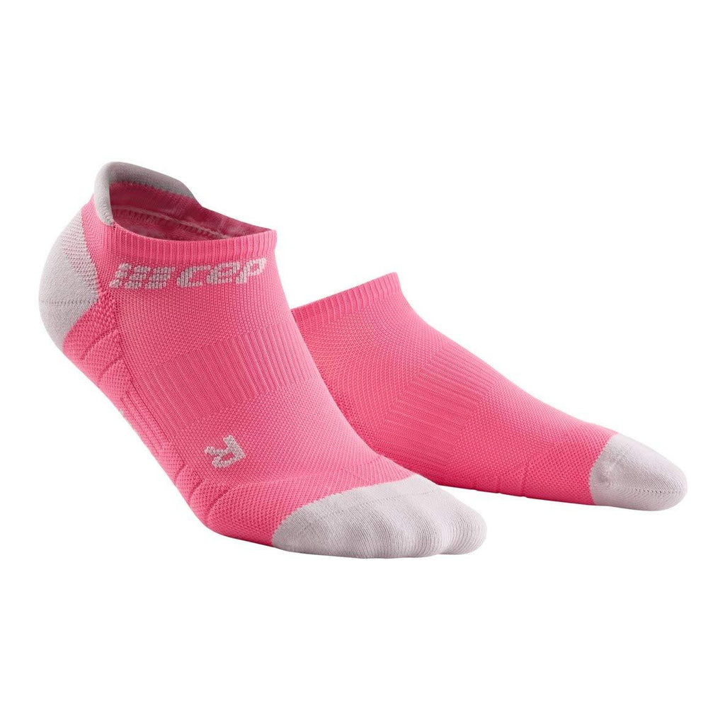 [AUSTRALIA] - CEP Women’s No Show Running Socks - Compression Socks for Performance 2 3.0 - Rose/Light Grey 