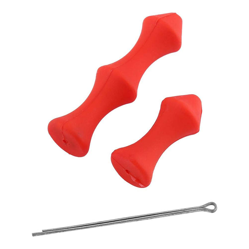 Dioche Bowstring Finger Saver, Archery Silicone Finger Guard Quickshot Guard Recurve Bow Shooting Hunting Protective Tools (2pcs) Red - BeesActive Australia