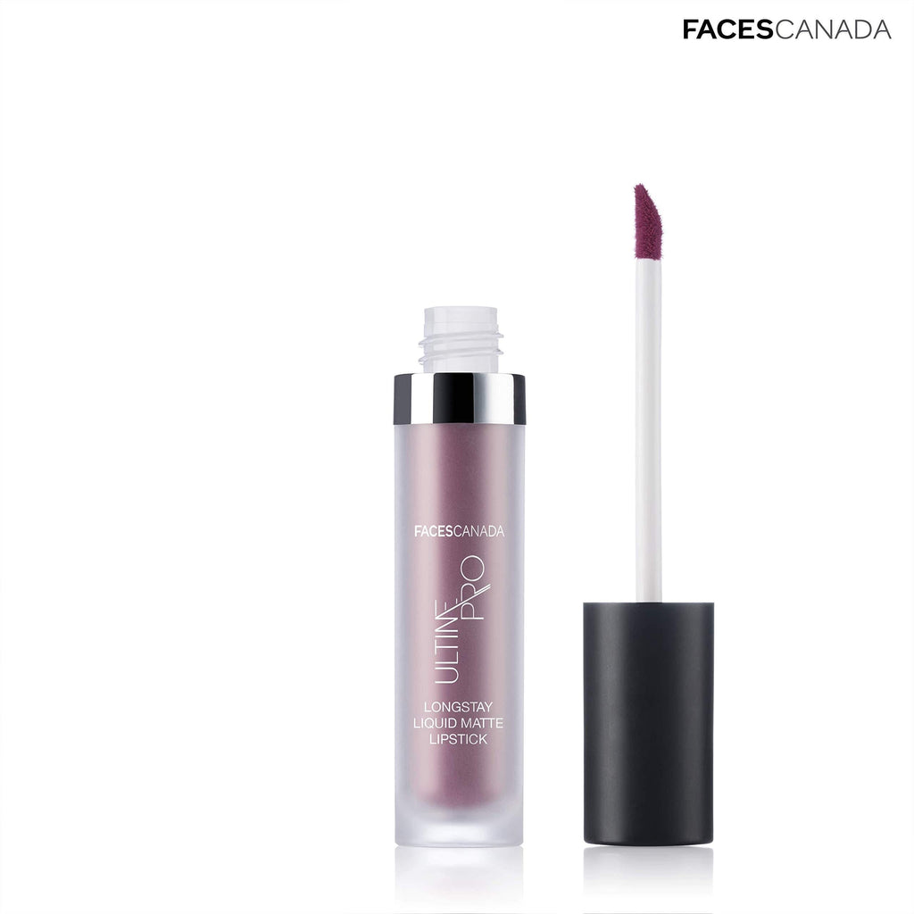 Faces Canada Long Stay Matte Liquid Lipstick, Velvet Smooth Finish Lip Makeup, Highly Pigmented, Lightweight, Paraben Free, No Mineral Oil, Nude, Brown, Red, Pink, Plum, I Love Plum, 0.2 Oz I love Plum (Plum) - BeesActive Australia