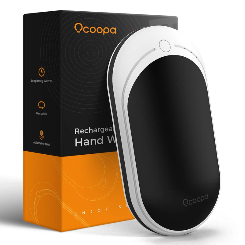 OCOOPA Rechargeable Hand Warmers, 5200mAh Portable Hand Warmer, Electric, Quick Heating, Great for Raynauds Arthritic Sufferers Pain Relief, Ski, Hunting, Hiking, Winter Gifts Black - BeesActive Australia