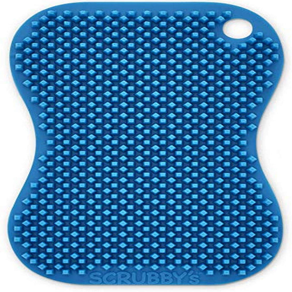 Scrubby's Standard Non-Abrasive, Long-Lasting Silicone Scrubber, Medium, Blue - BeesActive Australia