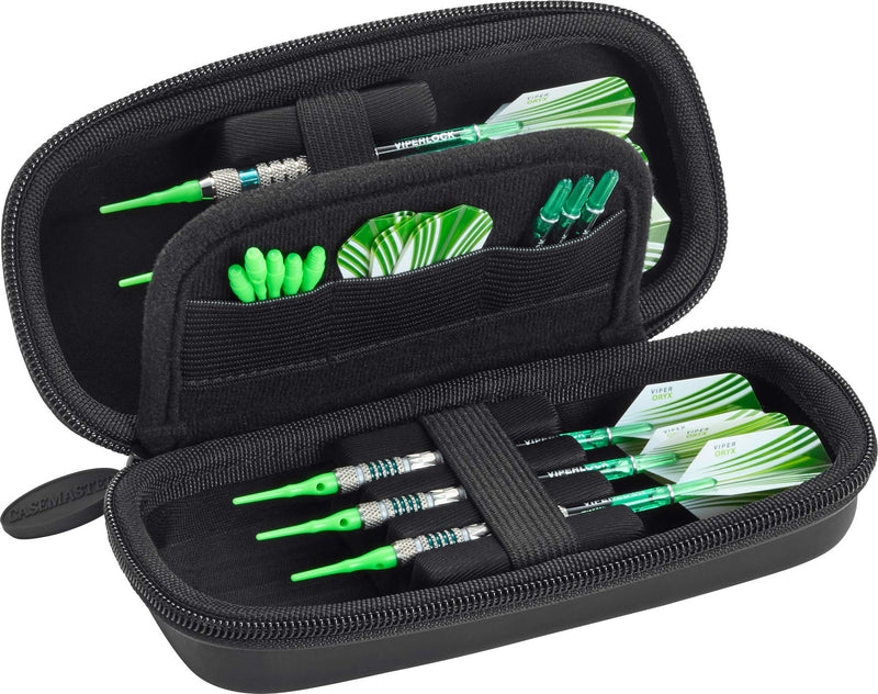Casemaster Sentry Dart Case Slim EVA Shell for Steel and Soft Tip Darts, Hold 6 Darts and Features Built-in Storage for Flights, Tips and Shafts - BeesActive Australia