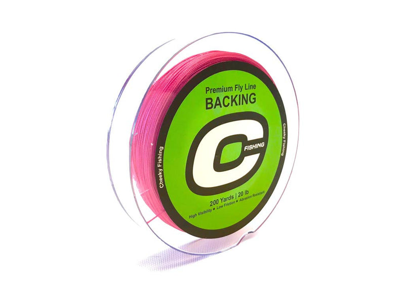 Cheeky Fishing Premium Fly Line Backing Pink 20lb/200 Yards - BeesActive Australia